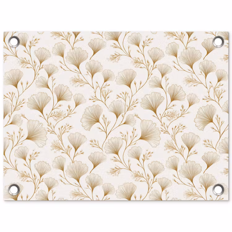Ginkgo - Takken - Goud tuinposter los doek klein 239 -3d