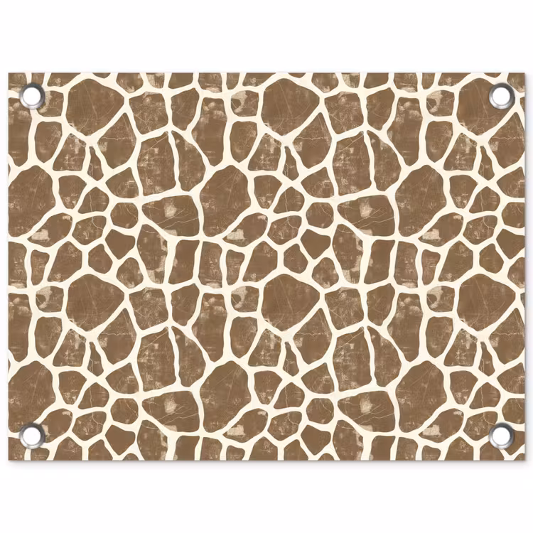 Giraf - Klassiek - Bruin tuinposter los doek klein 239 -3d