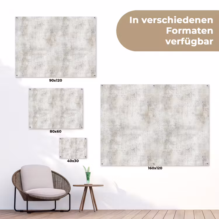 Grijs - Beton - Verweerd tuinposter los doek klein 239 -Xsfeer9_DE