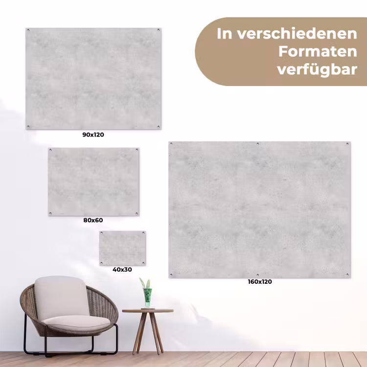 Grijs - Beton - Neutraal tuinposter los doek klein 239 -Xsfeer9_DE