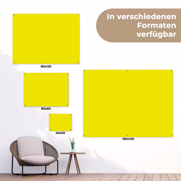 Bright - Canary - Geel tuinposter los doek klein 239 -Xsfeer9_DE