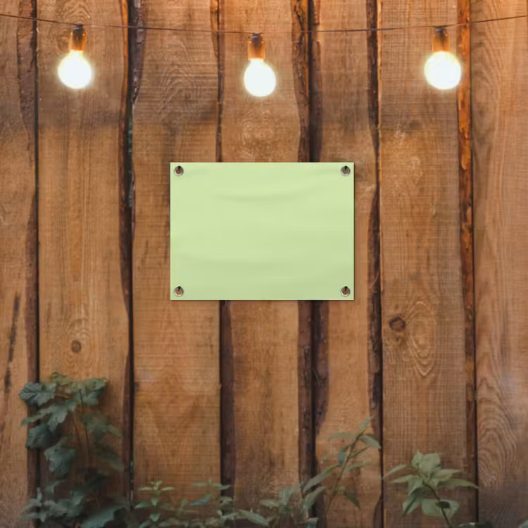 Light - Lime - Groen tuinposter los doek klein 239 -sfeer1