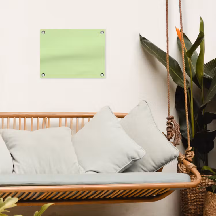 Light - Lime - Groen tuinposter los doek klein 239 -sfeer7