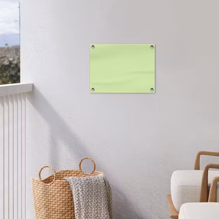 Light - Lime - Groen tuinposter los doek klein 239 -sfeer8
