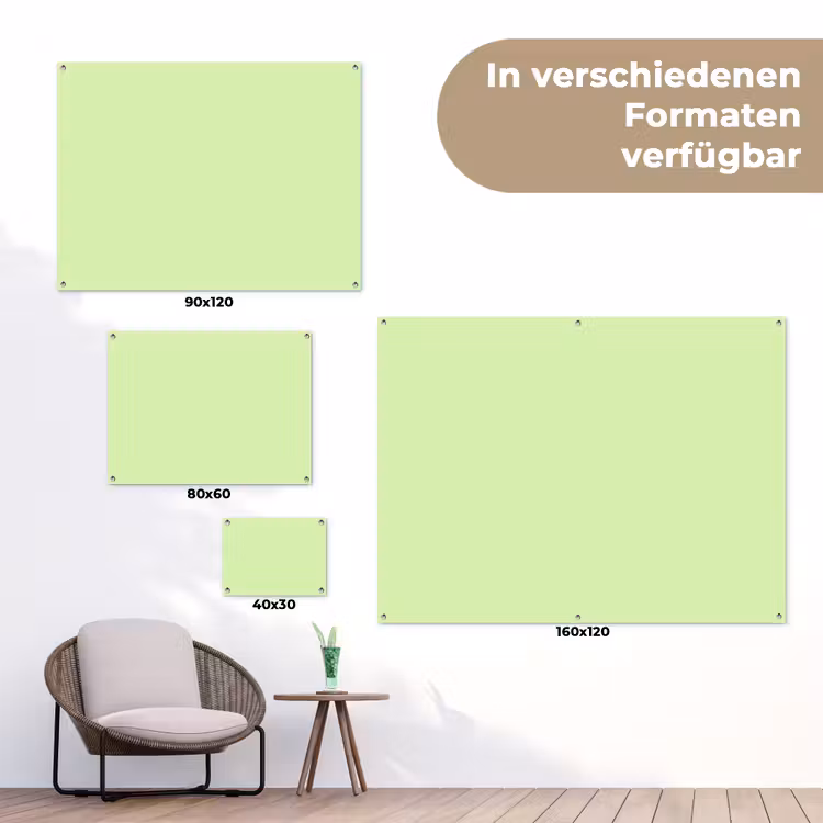 Light - Lime - Groen tuinposter los doek klein 239 -Xsfeer9_DE