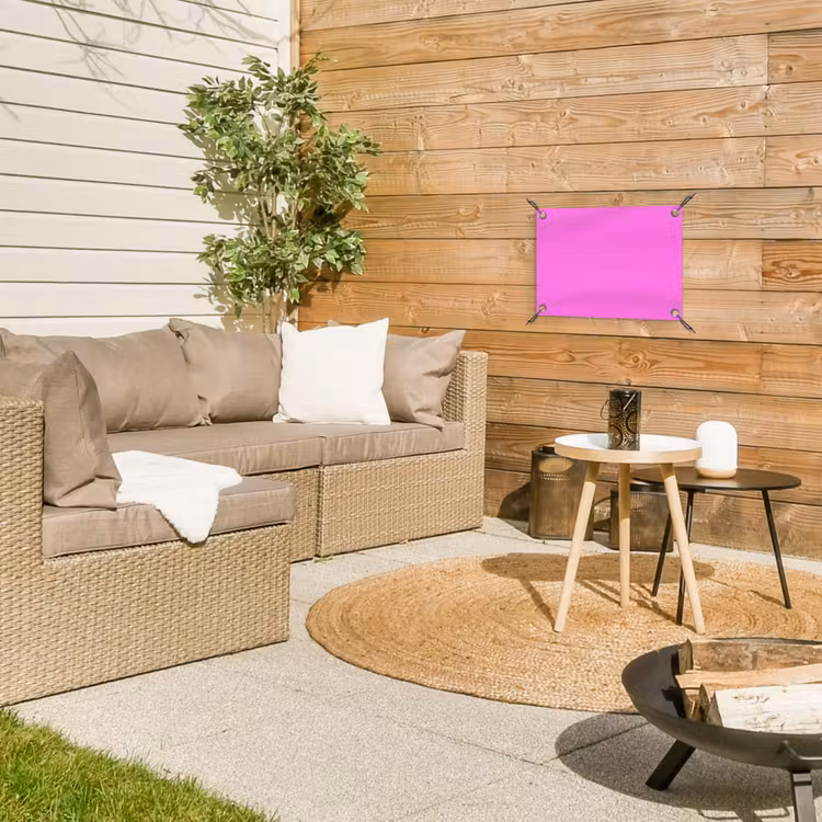 Bright - Orchid - Roze tuinposter los doek klein 239 -sfeer4