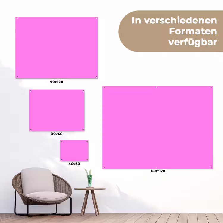 Bright - Orchid - Roze tuinposter los doek klein 239 -Xsfeer9_DE