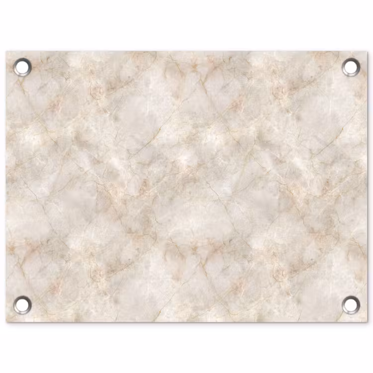 Lichtbeige - Goudbruine Nerven - Marmer tuinposter los doek klein 239 -3d