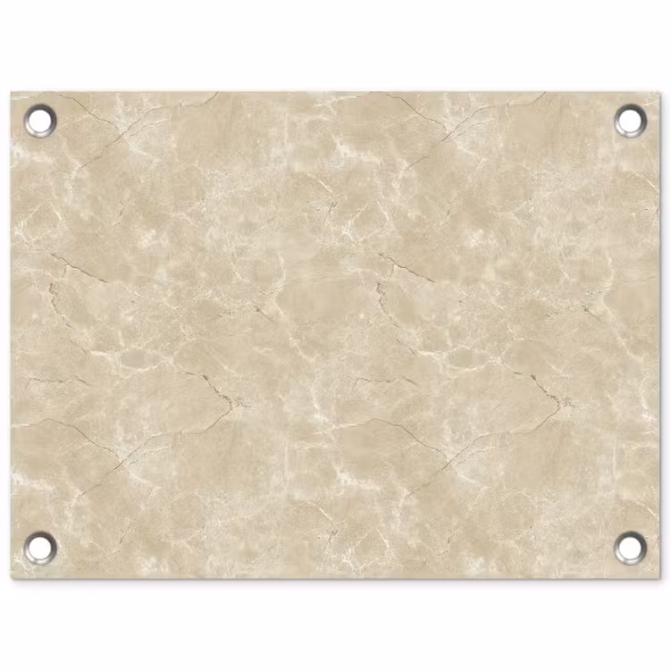 Lichtbeige - Marmer - Diffusie adering tuinposter los doek klein 239 -3d