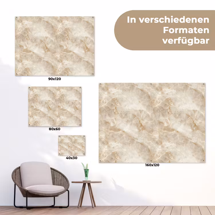 Lichtbeige - Onyx - Subtiel tuinposter los doek klein 239 -Xsfeer9_DE