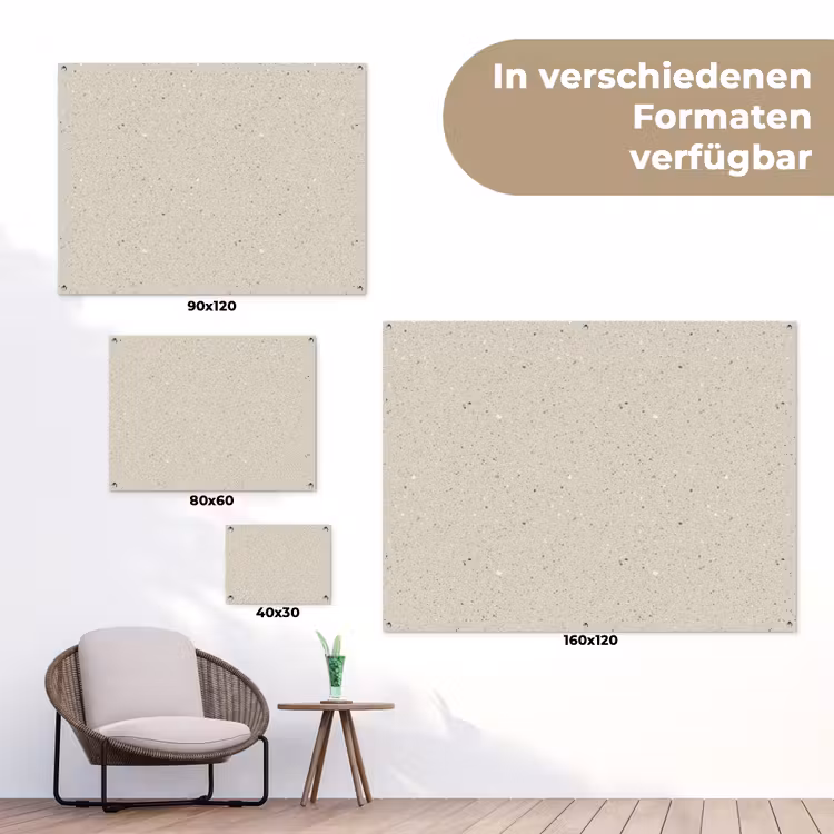 Lichtbeige - Terrazzo - Grijs tuinposter los doek klein 239 -Xsfeer9_DE