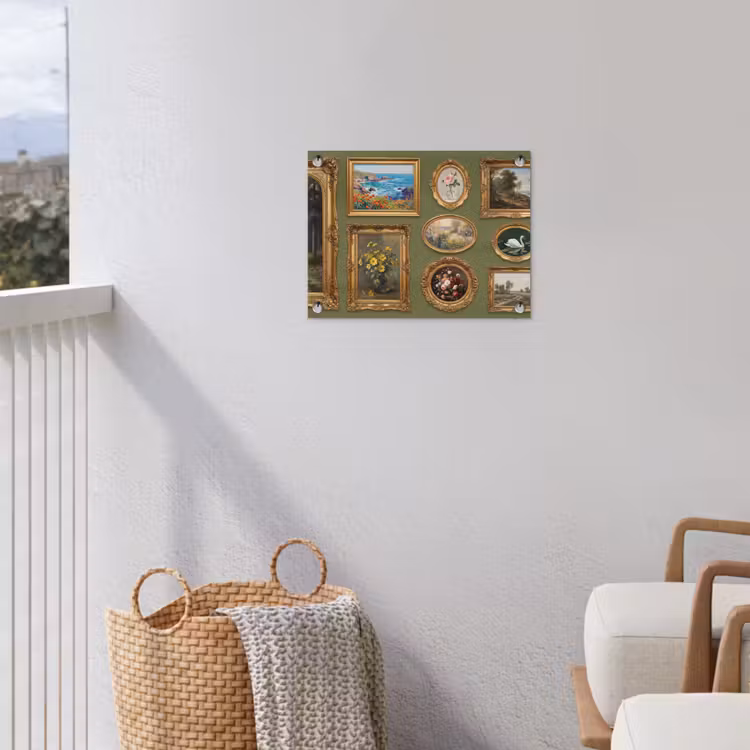 Hert - Bos - Natuur - Klassiek - Dieren tuinposter los doek klein -sfeer8