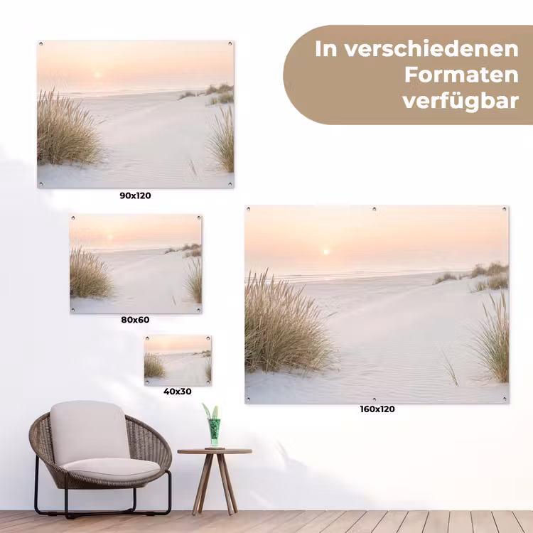 Horizon - Duinlandschap - Zand tuinposter los doek klein -Xsfeer9_DE