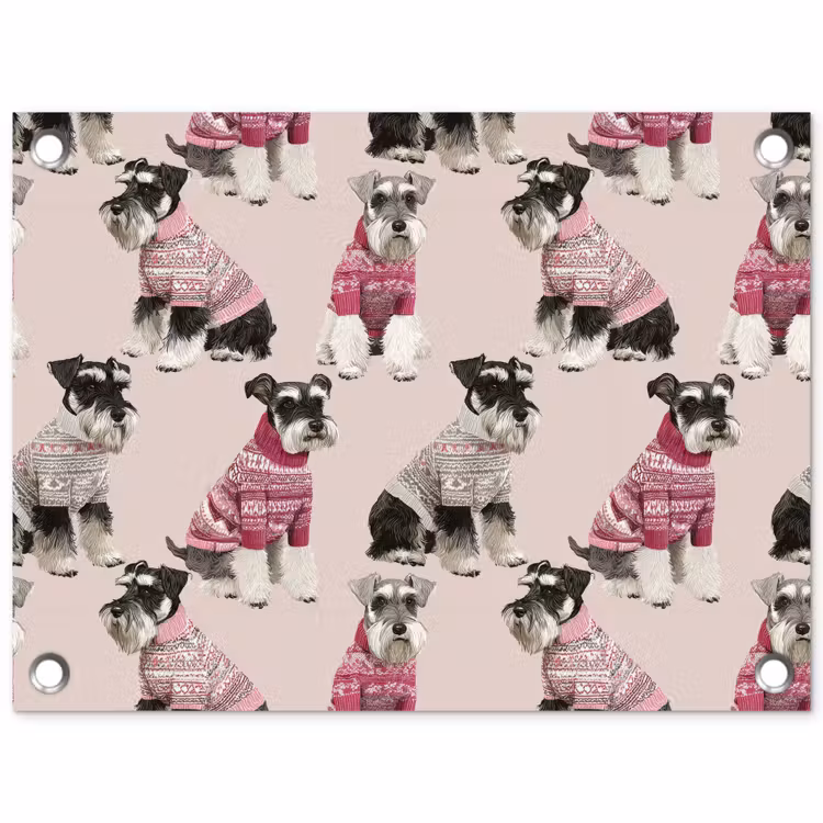 Honden - Truien - Rood tuinposter los doek klein 239 -3d
