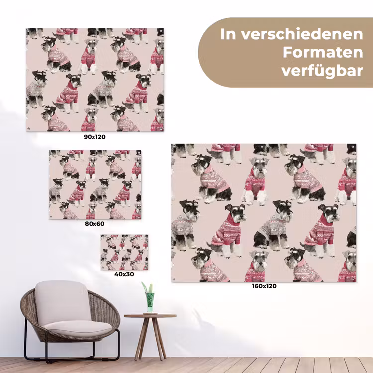 Honden - Truien - Rood tuinposter los doek klein 239 -Xsfeer9_DE