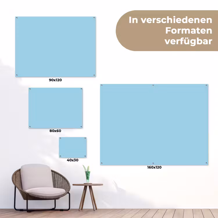 Ice - Blue - Blauw tuinposter los doek klein 239 -Xsfeer9_DE