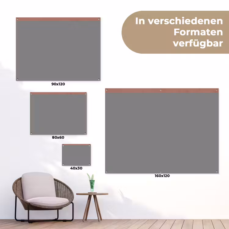 Illustratie - Vogels - Abstract - Roze tuinposter los doek klein -Xsfeer9_DE
