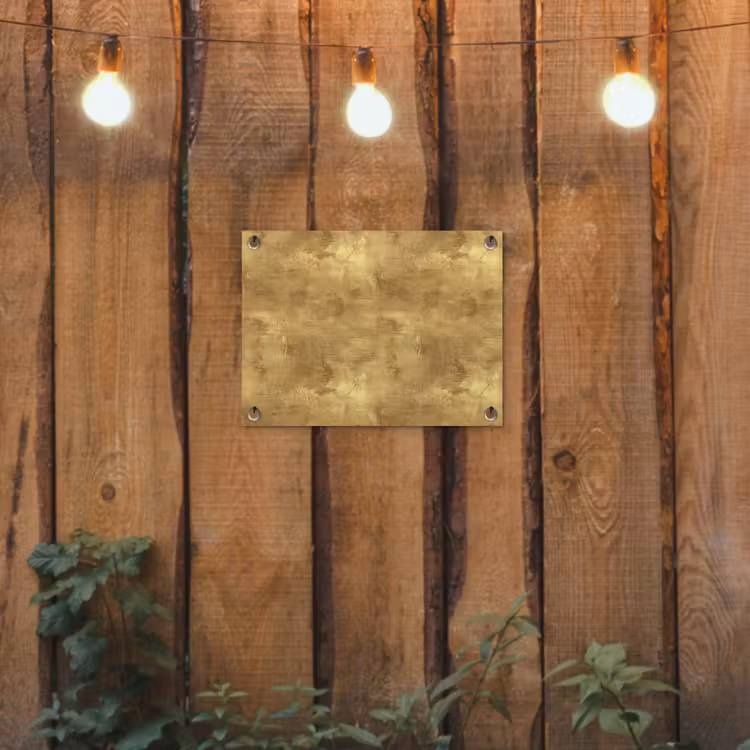 Industrieel - Textuur - Goud tuinposter los doek klein 239 -sfeer1