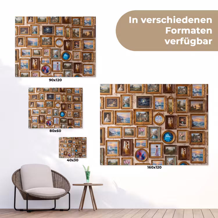 Interieur - Kunst - Collectie - Klassiek - Goud tuinposter los doek klein -Xsfeer9_DE