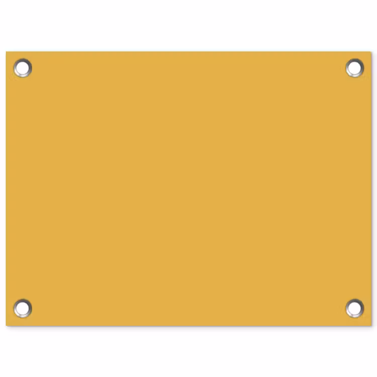 Joyful - Mustard - Geel tuinposter los doek klein 239 -3d