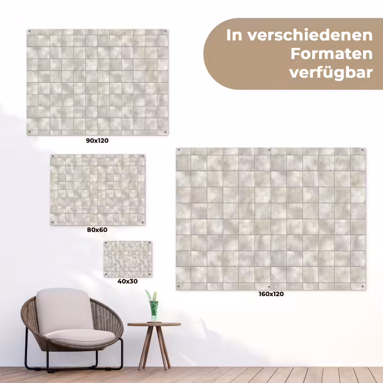Tegels - Natuurlijk - Grijs tuinposter los doek klein 239 -Xsfeer9_DE