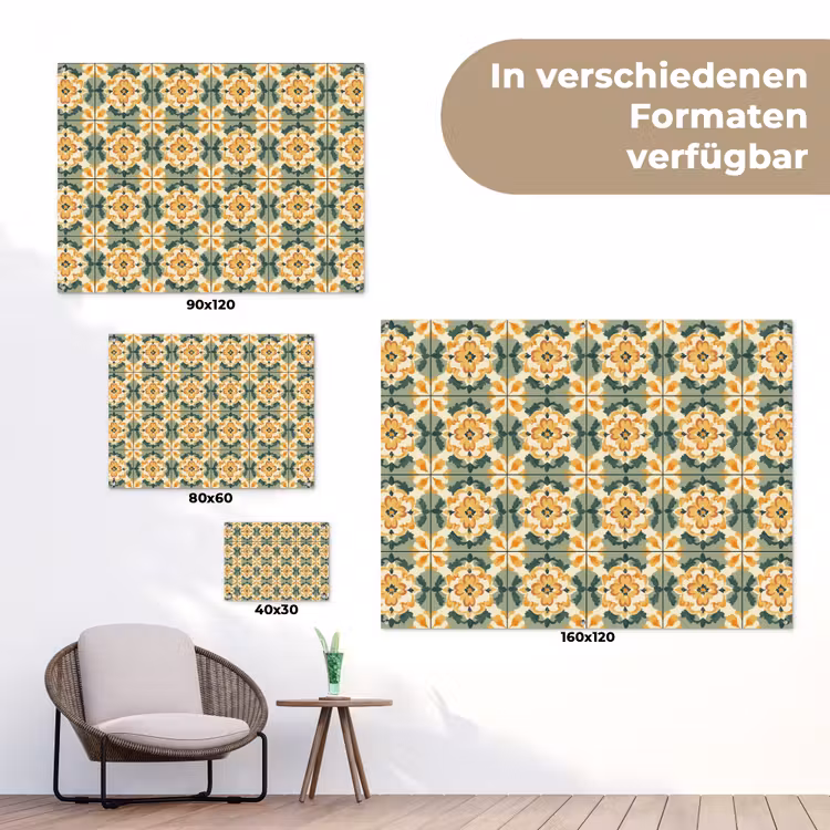 Keramiek - Verweerd - Kleurrijk tuinposter los doek klein 239 -Xsfeer9_DE
