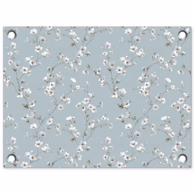 Klassiek - Bloemen - Blauw tuinposter los doek klein 239 -3d