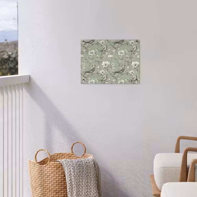 Klassiek - Botanisch - Groen tuinposter los doek klein 239 -sfeer8