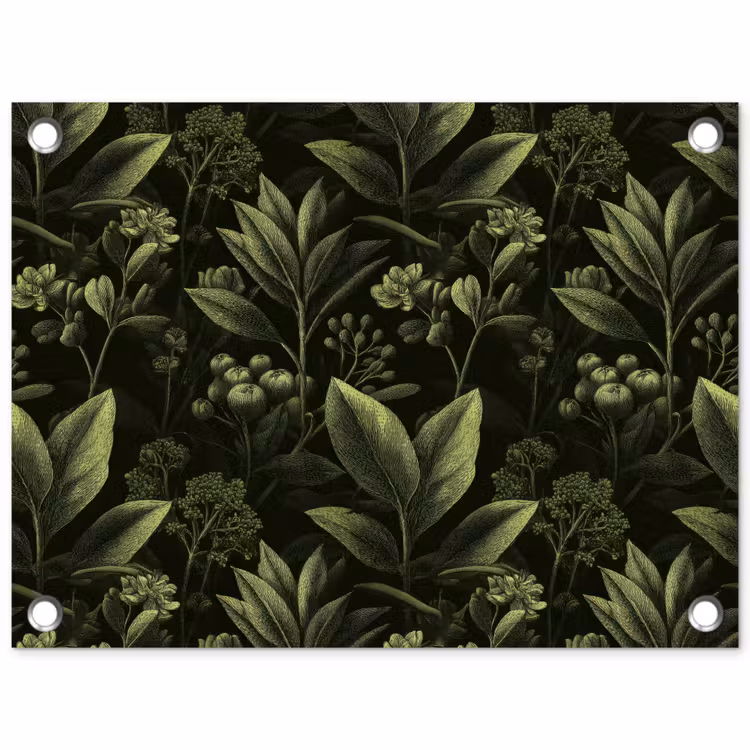Klassiek - Donker - Botanisch - Planten tuinposter los doek klein 239 -3d