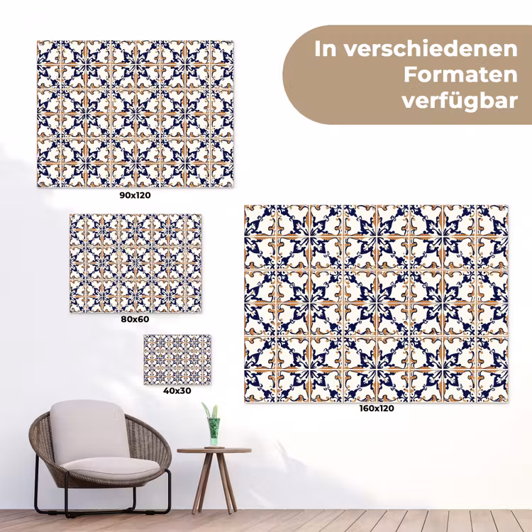 Klassiek - Patroon - Kleurrijk tuinposter los doek klein 239 -Xsfeer9_DE