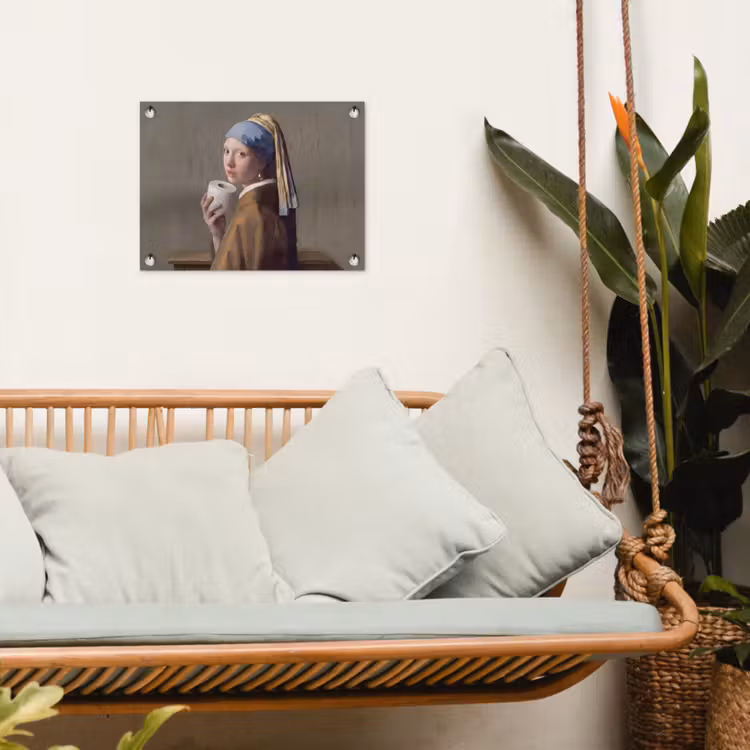 Klassiek - Humor - Kleurrijk tuinposter los doek klein -sfeer7