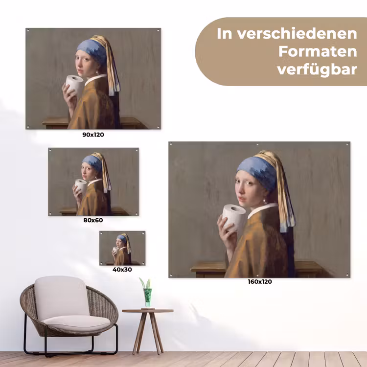 Klassiek - Humor - Kleurrijk tuinposter los doek klein -Xsfeer9_DE