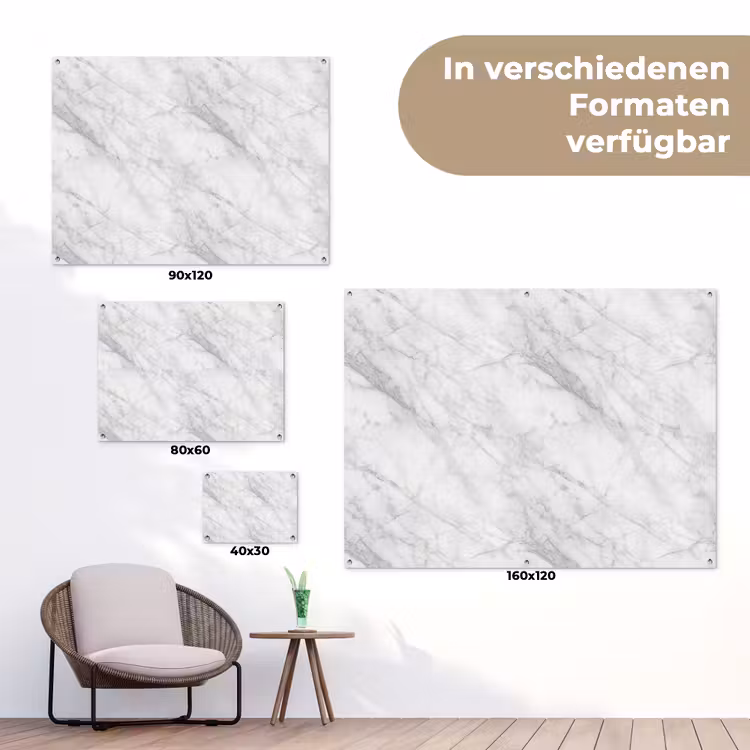 Klassiek - Marmer - Grijs tuinposter los doek klein 239 -Xsfeer9_DE