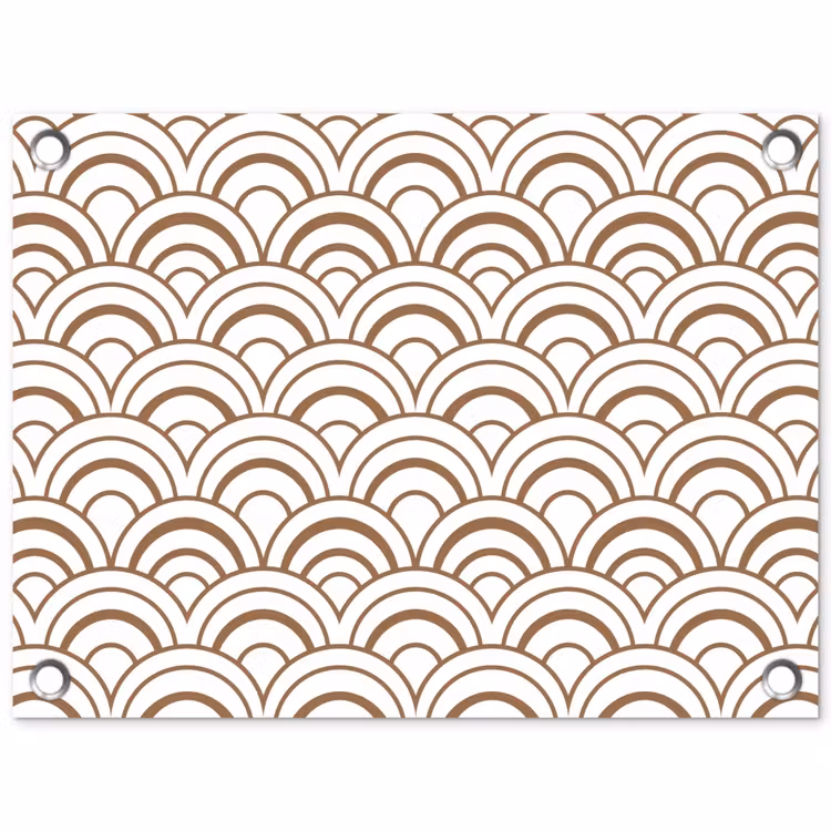 Klassiek - Motief - Terracotta tuinposter los doek klein 239 -3d