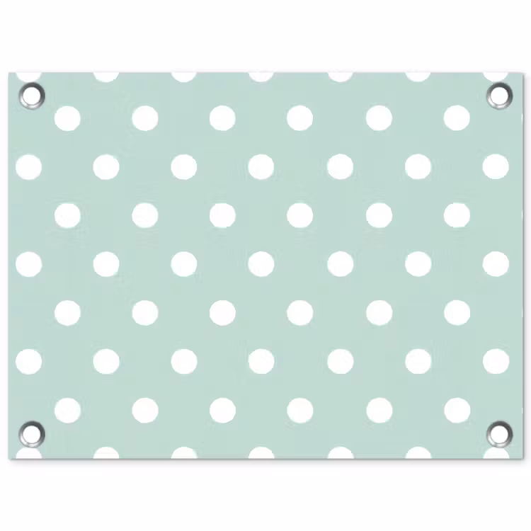 Klassiek - Polka - Groen tuinposter los doek klein 239 -3d