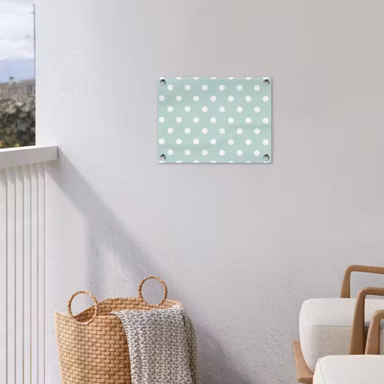 Klassiek - Polka - Groen tuinposter los doek klein 239 -sfeer8