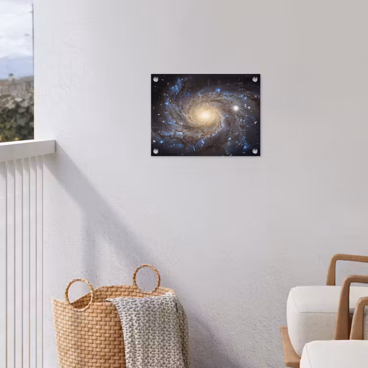 Kosmos - Sterrenstelsel - Donker tuinposter los doek klein -sfeer8