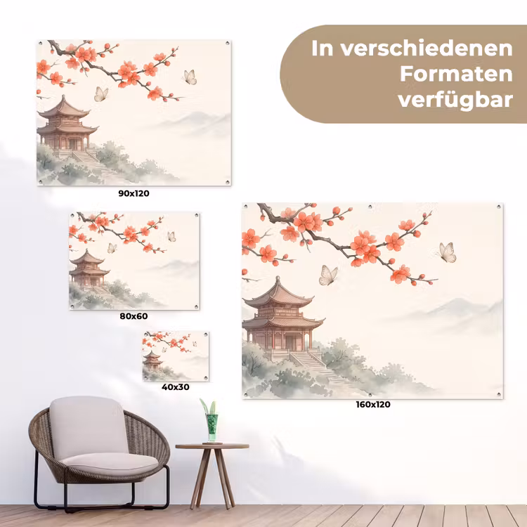 Kraanvogel - Azië - Klassiek tuinposter los doek klein -Xsfeer9_DE