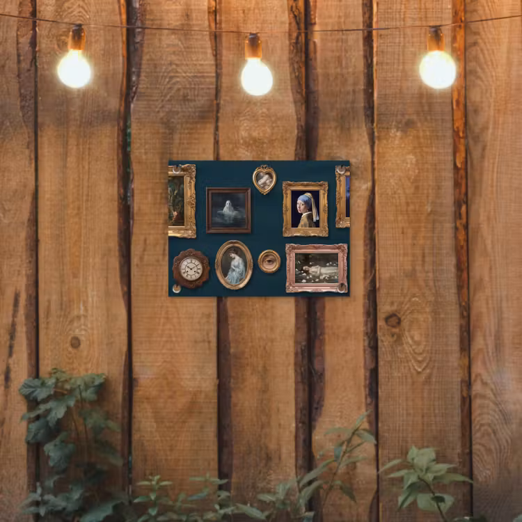 Kunst - Schilderijen - Decoratie - Klassiek - Groen tuinposter los doek klein -sfeer1