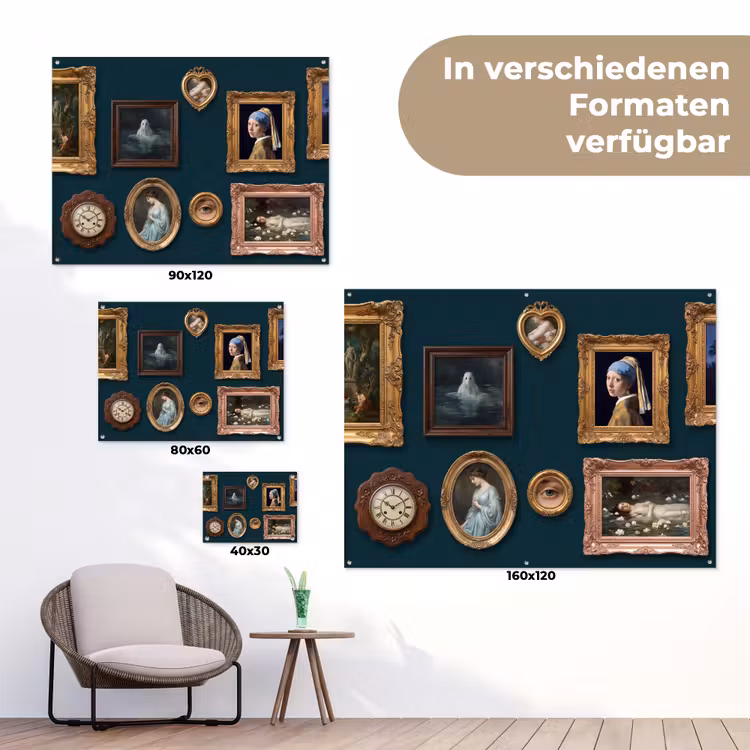 Kunst - Schilderijen - Decoratie - Klassiek - Groen tuinposter los doek klein -Xsfeer9_DE