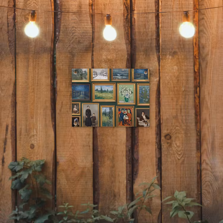 Kunst - Schilderijen - Collectie - Klassiek - Groen tuinposter los doek klein -sfeer1