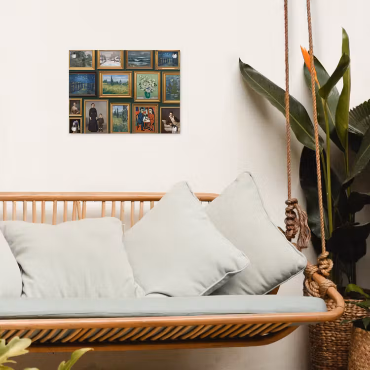 Kunst - Schilderijen - Collectie - Klassiek - Groen tuinposter los doek klein -sfeer7