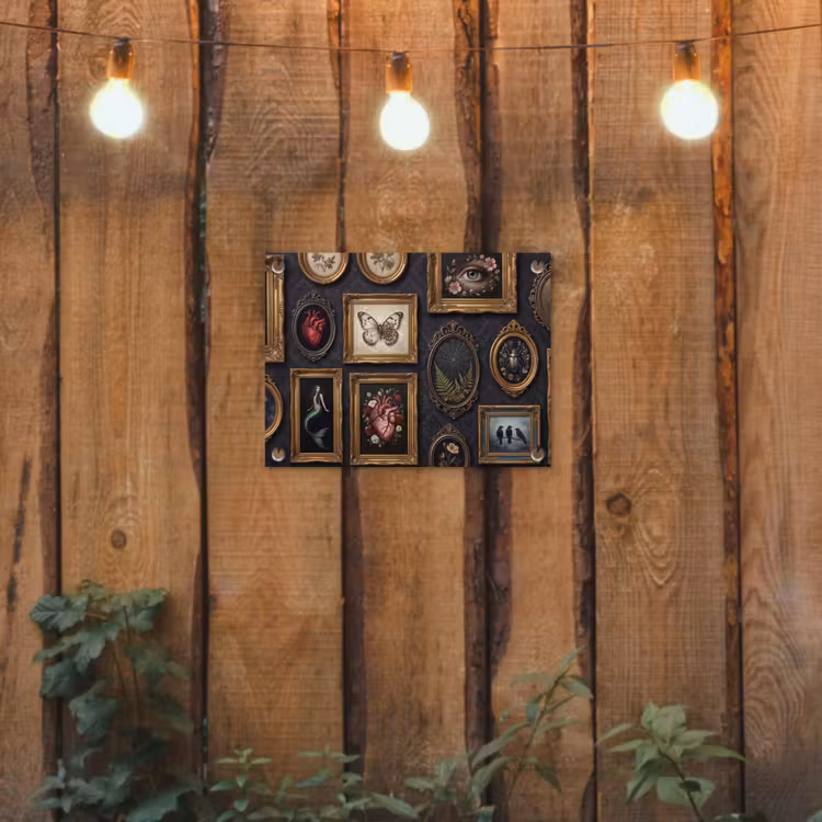 Kunst - Collectie - Vintage - Klassiek - Donker tuinposter los doek klein -sfeer1