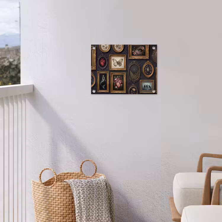 Kunst - Collectie - Vintage - Klassiek - Donker tuinposter los doek klein -sfeer8