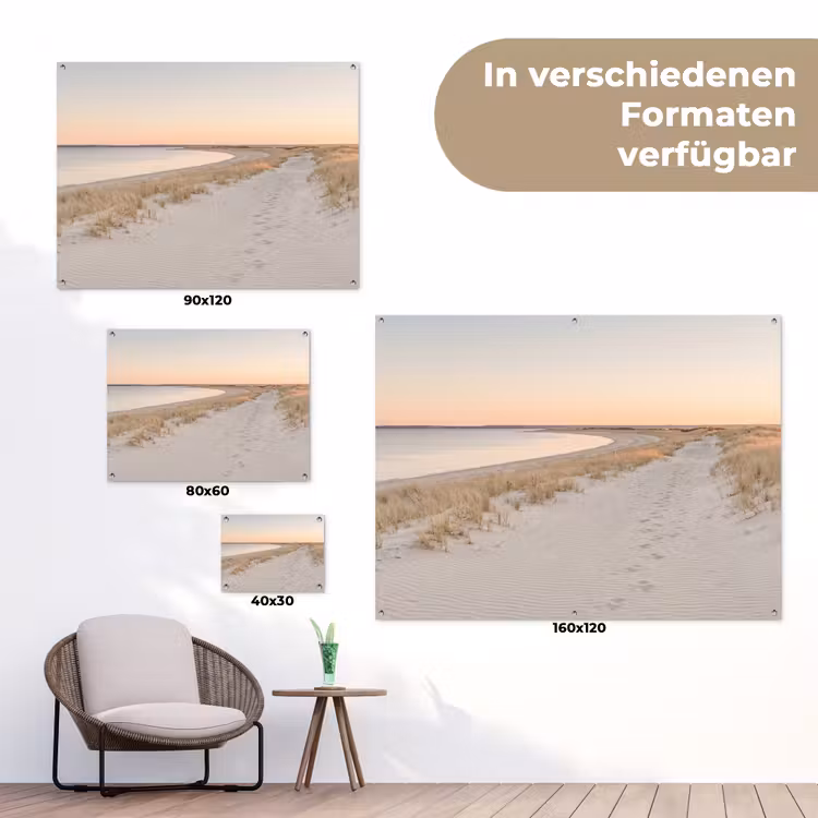 Kustlijn - Horizon - Hek tuinposter los doek klein -Xsfeer9_DE