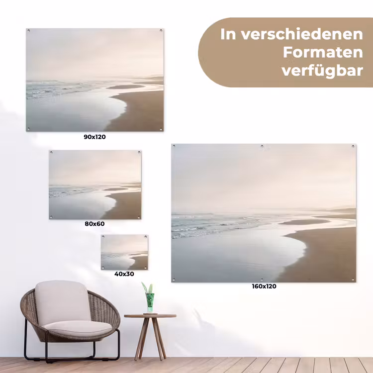 Kustlijn - Strand - Oceaan tuinposter los doek klein -Xsfeer9_DE