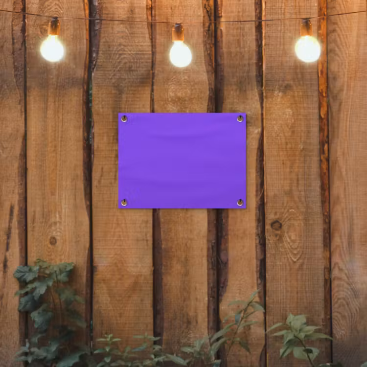 Vivid - Violet - Paars tuinposter los doek klein 239 -sfeer1