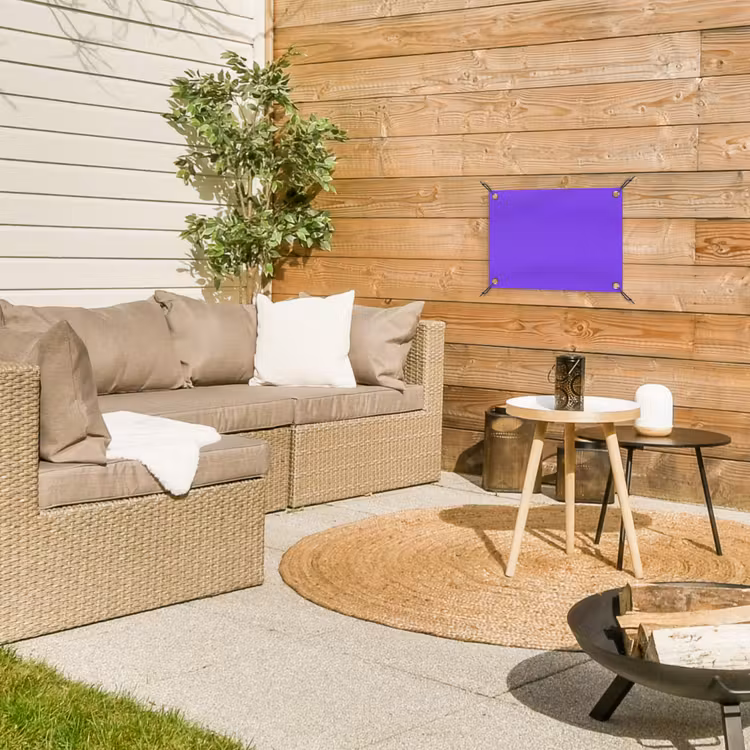 Vivid - Violet - Paars tuinposter los doek klein 239 -sfeer4