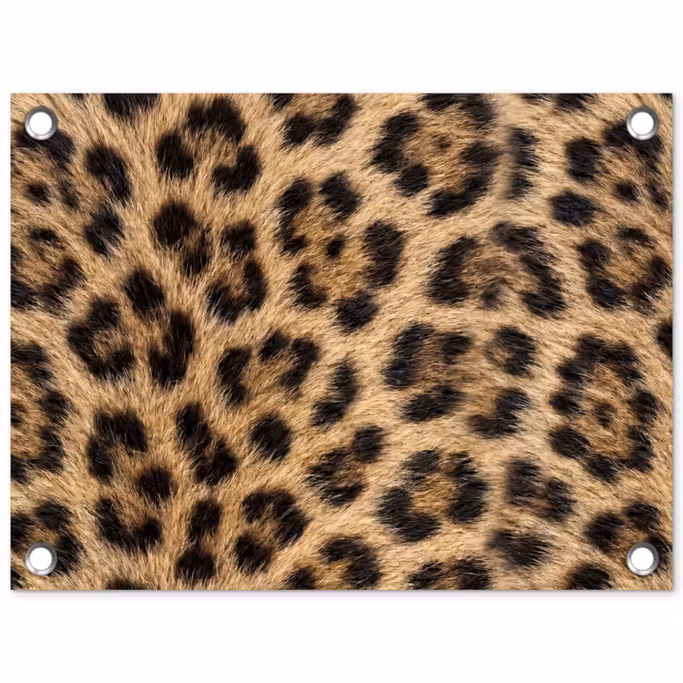 Luipaard - Vacht - Klassiek - Bruin tuinposter los doek klein -3d