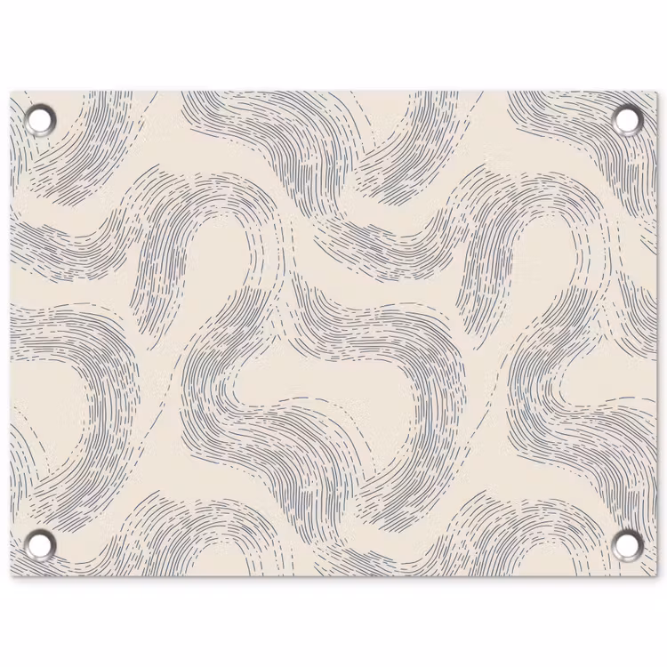 Lijnen - Patroon - Beige - Minimalistisch tuinposter los doek klein 239 -3d
